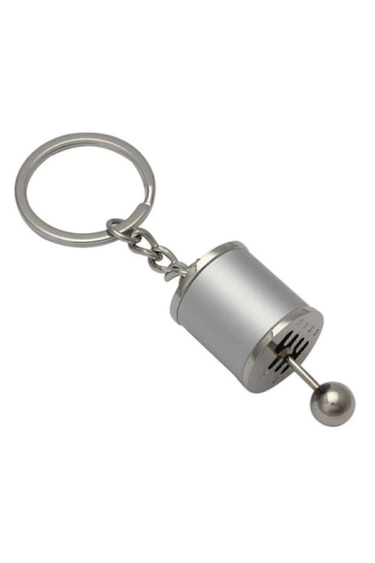 Renkli Hareketli Araba Manuel Vites Anahtarlık Altı Hız Dişli Shifter Topuzu Metal Anahtarlık