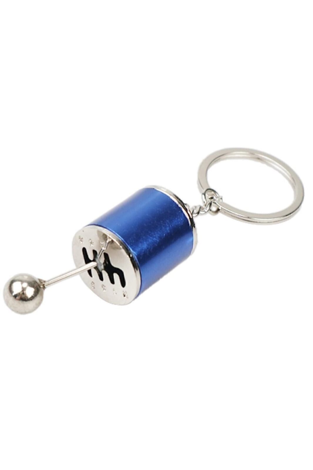 Renkli Hareketli Araba Manuel Vites Anahtarlık Altı Hız Dişli Shifter Topuzu Metal Anahtarlık