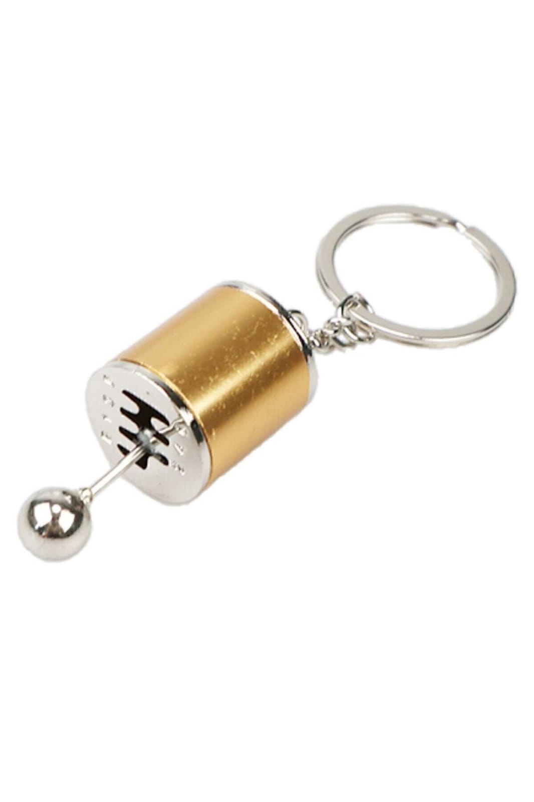 Renkli Hareketli Araba Manuel Vites Anahtarlık Altı Hız Dişli Shifter Topuzu Metal Anahtarlık